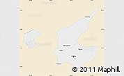 Classic Style Map of Qiqihar Shi, single color outside