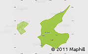 Physical Map of Qiqihar Shi, cropped outside