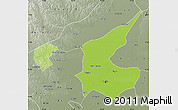Physical Map of Qiqihar Shi, semi-desaturated