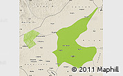 Physical Map of Qiqihar Shi, shaded relief outside