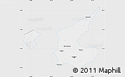 Silver Style Map of Qiqihar Shi, single color outside
