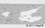Gray Panoramic Map of Qiqihar Shi