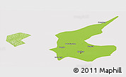 Physical Panoramic Map of Qiqihar Shi, cropped outside