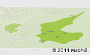 Physical Panoramic Map of Qiqihar Shi, lighten