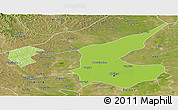 Physical Panoramic Map of Qiqihar Shi, satellite outside