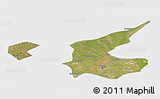 Satellite Panoramic Map of Qiqihar Shi, single color outside