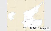 Classic Style Simple Map of Qiqihar Shi, single color outside