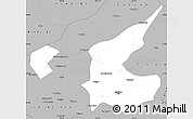 Gray Simple Map of Qiqihar Shi