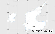 Silver Style Simple Map of Qiqihar Shi, single color outside