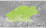 Physical 3D Map of Qitaihe Shi, desaturated