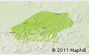 Physical 3D Map of Qitaihe Shi, lighten