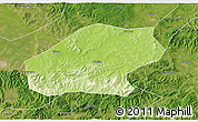 Physical 3D Map of Qitaihe Shi, satellite outside