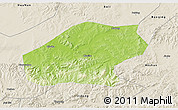 Physical 3D Map of Qitaihe Shi, shaded relief outside