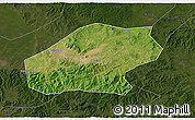 Satellite 3D Map of Qitaihe Shi, darken