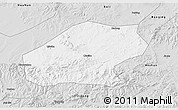 Silver Style 3D Map of Qitaihe Shi