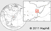 Blank Location Map of Qitaihe Shi