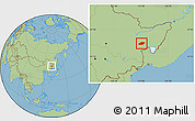 Savanna Style Location Map of Qitaihe Shi
