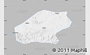 Gray Map of Qitaihe Shi, single color outside