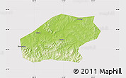 Physical Map of Qitaihe Shi, cropped outside
