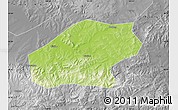 Physical Map of Qitaihe Shi, desaturated