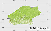 Physical Map of Qitaihe Shi, single color outside