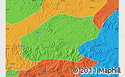 Political Map of Qitaihe Shi
