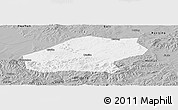 Gray Panoramic Map of Qitaihe Shi