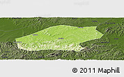 Physical Panoramic Map of Qitaihe Shi, darken