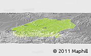 Physical Panoramic Map of Qitaihe Shi, desaturated