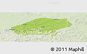 Physical Panoramic Map of Qitaihe Shi, lighten