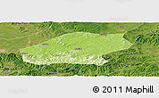 Physical Panoramic Map of Qitaihe Shi, satellite outside