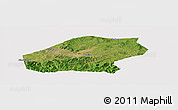 Satellite Panoramic Map of Qitaihe Shi, cropped outside