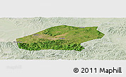 Satellite Panoramic Map of Qitaihe Shi, lighten