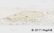 Shaded Relief Panoramic Map of Qitaihe Shi, lighten