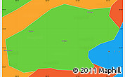 Political Simple Map of Qitaihe Shi