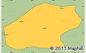 Savanna Style Simple Map of Qitaihe Shi, cropped outside