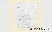 Classic Style 3D Map of Raohe, single color outside