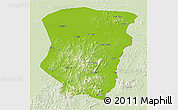 Physical 3D Map of Raohe, lighten