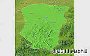 Political 3D Map of Raohe, satellite outside