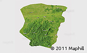 Satellite 3D Map of Raohe, cropped outside