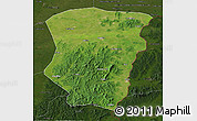 Satellite 3D Map of Raohe, darken