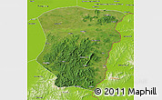 Satellite 3D Map of Raohe, physical outside