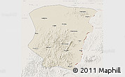 Shaded Relief 3D Map of Raohe, lighten