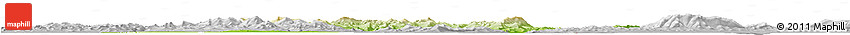Physical Horizon Map of Raohe, lighten, desaturated