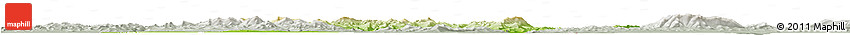 Physical Horizon Map of Raohe, lighten, semi-desaturated