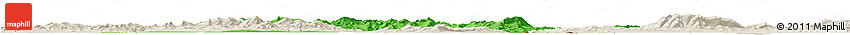 Political Horizon Map of Raohe, shaded relief outside