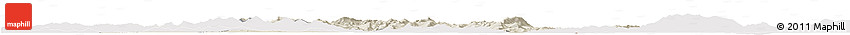 Shaded Relief Horizon Map of Raohe, cropped outside