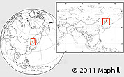 Blank Location Map of Raohe, within the entire country