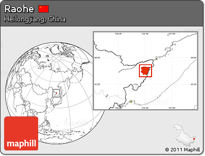 Blank Location Map of Raohe