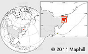 Blank Location Map of Raohe, highlighted country